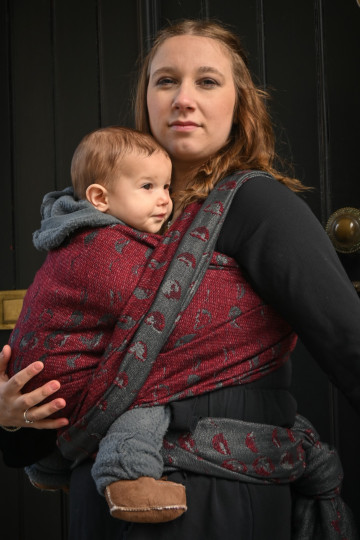 Solnce Moons Upside Down | Luxury Woven Wrap