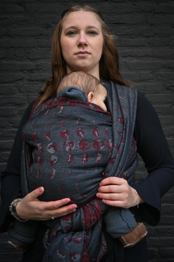 Solnce Moons Upside Down | Luxury Woven Wrap