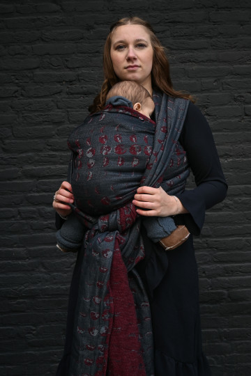 Solnce Moons Upside Down | Luxury Woven Wrap