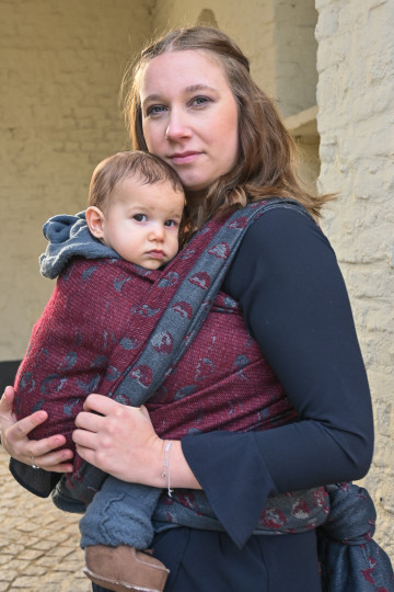 Solnce Moons Upside Down | Luxury Woven Wrap